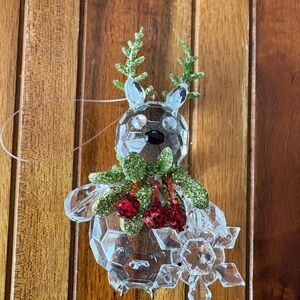 Ganz Kissing Krystal’s Teeny Reindeer Ornament Christmas Crystal